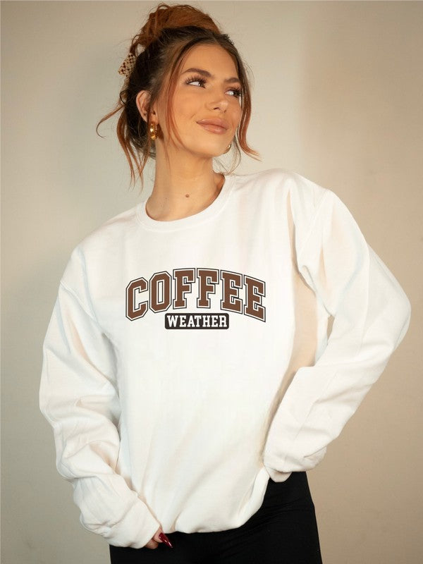 Coffee Weather Premium Bella Canvas Crew